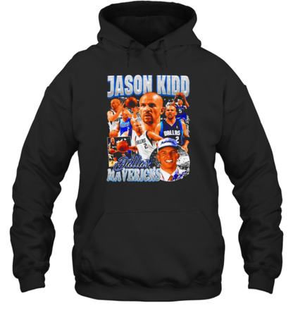 Jason Kidd Dallas Mavericks Basketball Graphic Signature 2024 T-Shirt