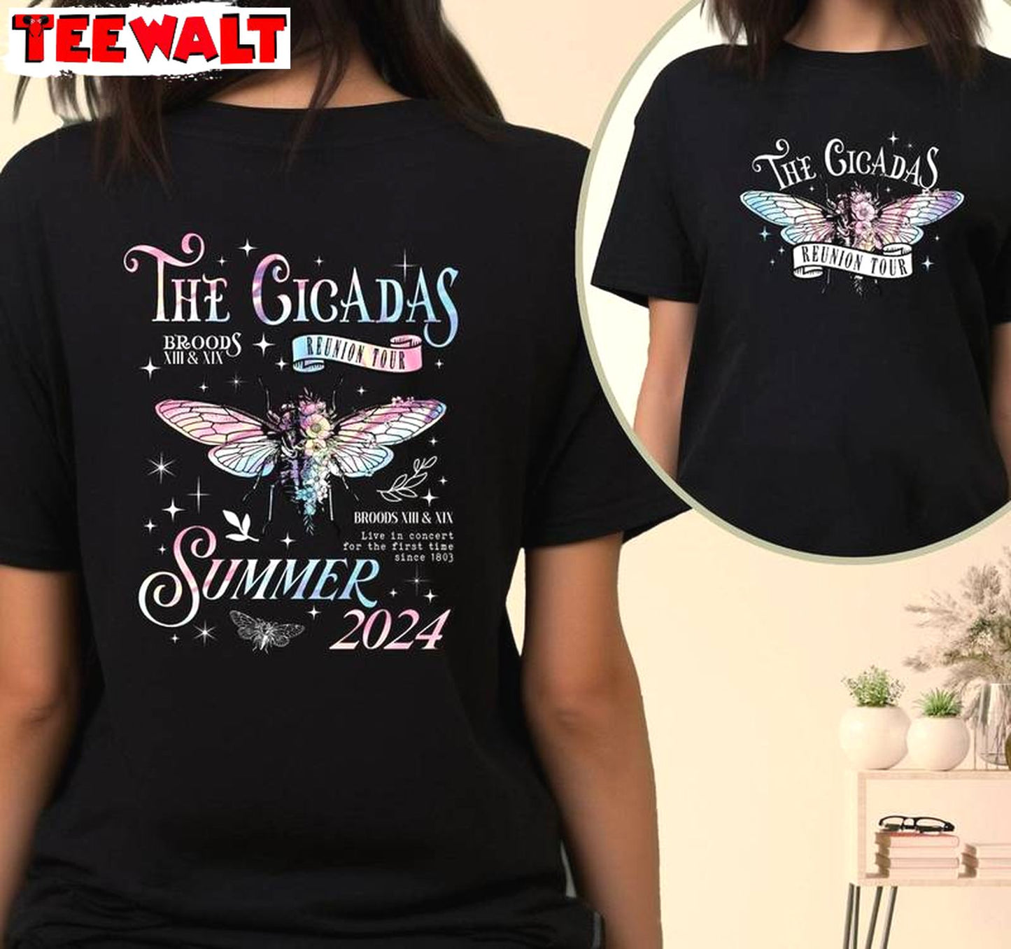 Cicada Comeback Tour Must Have Shirt, Creative Cicada Concerts Short Sleeve Crewneck