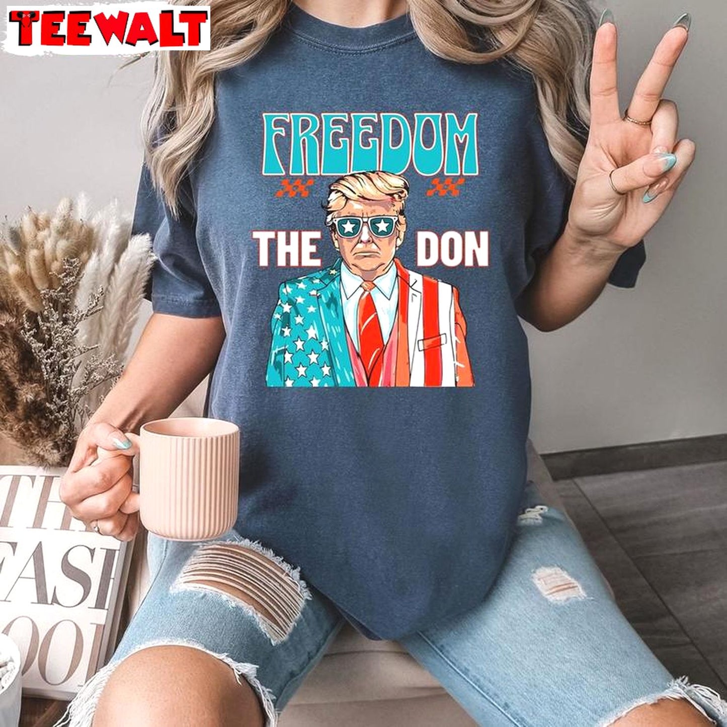 Cool Design Freedom The Don Shirt, Must Have Donald Trump Crewneck Hoodie