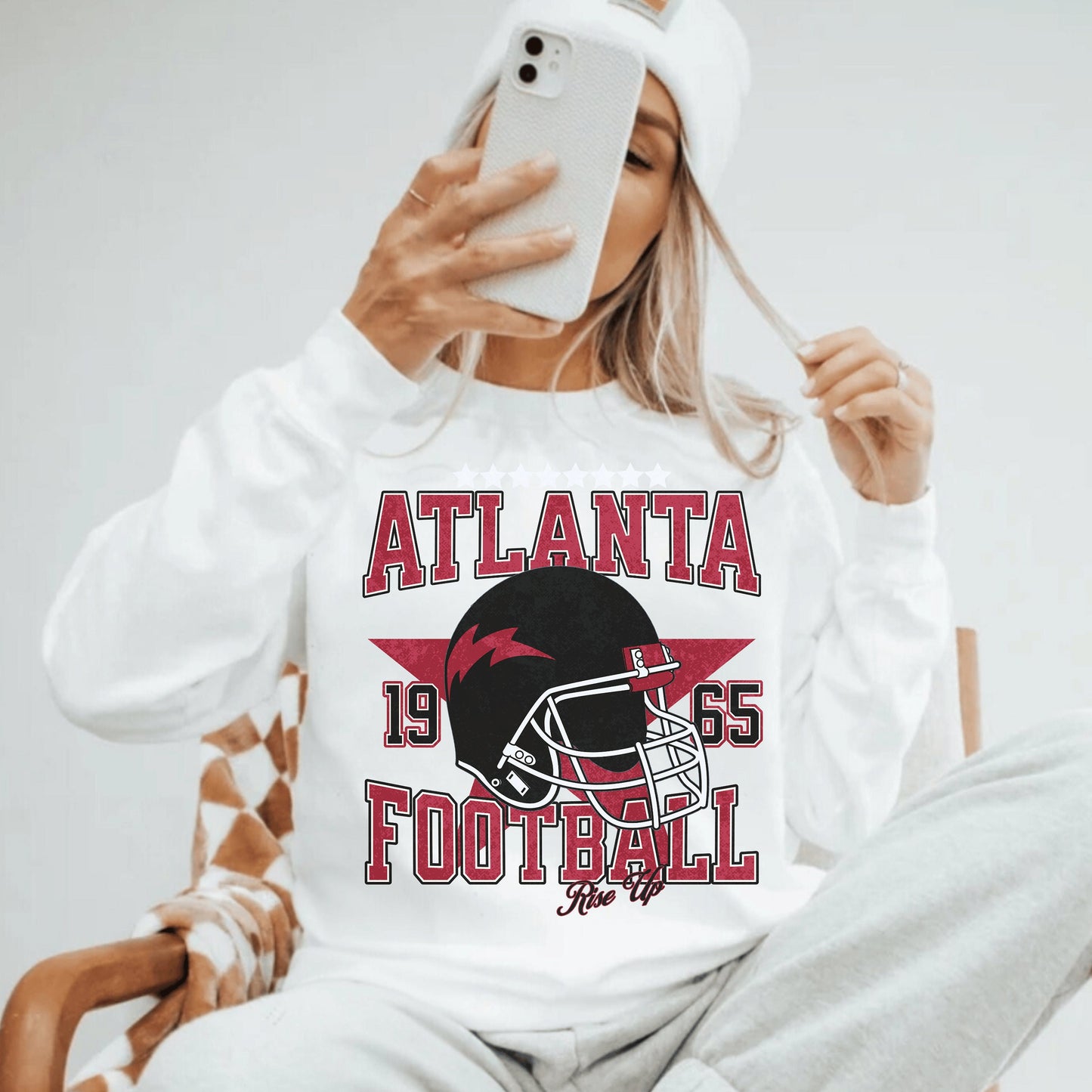 Atlanta Football Sweatshirt - Vintage Falcon Retro Atlanta Shirt Falcon