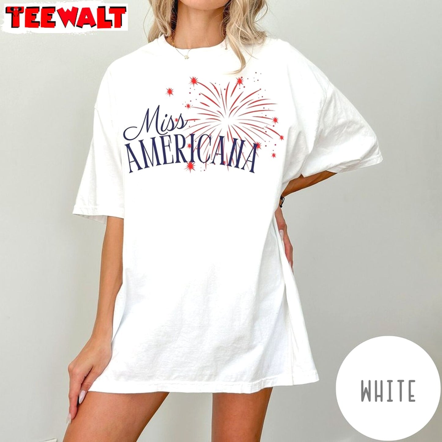 Trendy Miss Americana Shirt, Cool Design Swiftie Long Sleeve Tee Tops