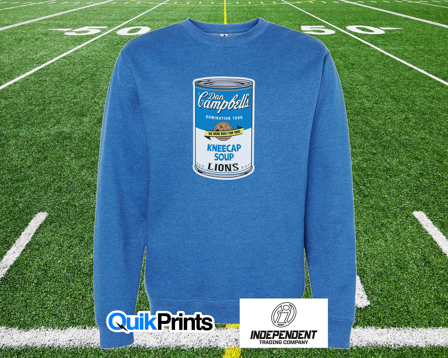 Dan Campbell'S Kneecap Soup Crewneck Sweatshirt