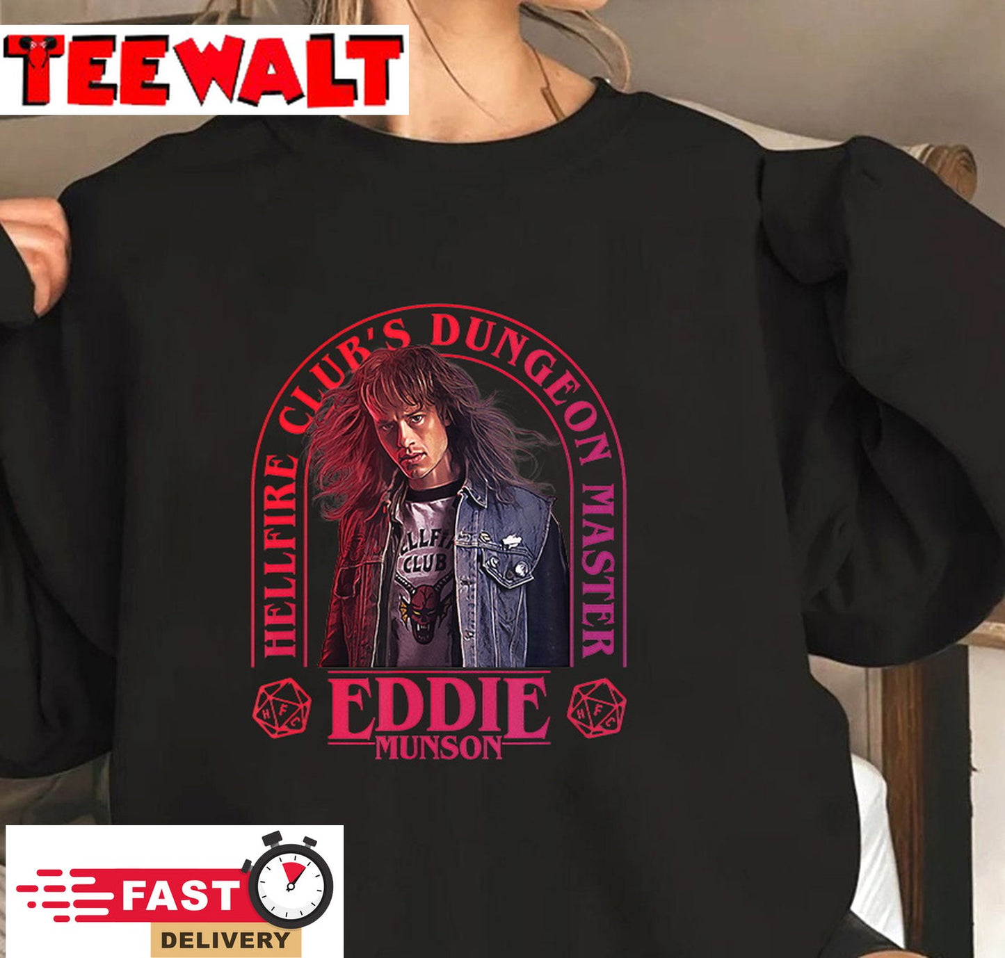 Stranger Things 4 Eddie Munson Hellfire Club Dungeon Master T-Shirt