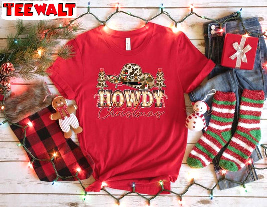 Howdy Santa Shirt, Christmas Western Outfit Cowboy