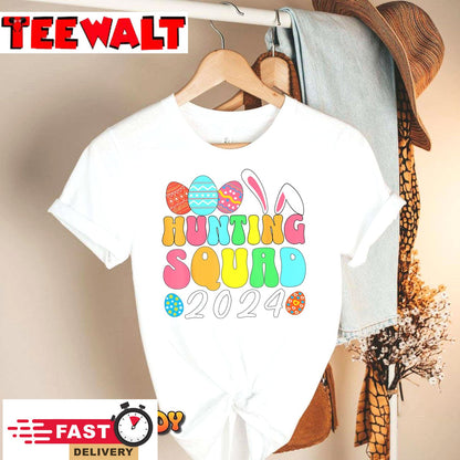 Egg Hunting Squad 2024 Easter Egg Hunt Family Matching Group T-Shirt