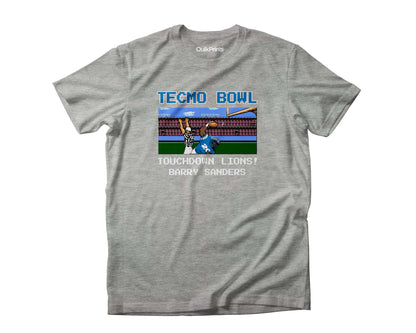 Detroit Touchdown Tecmo - Lions Football Shirt - Custom Made