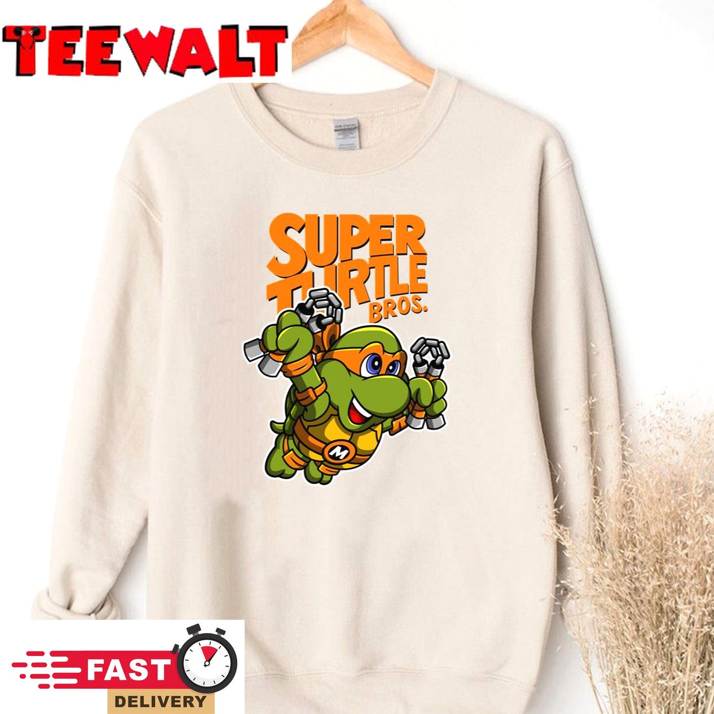 Super Turtle Bros - Mikey Unisex T-Shirt