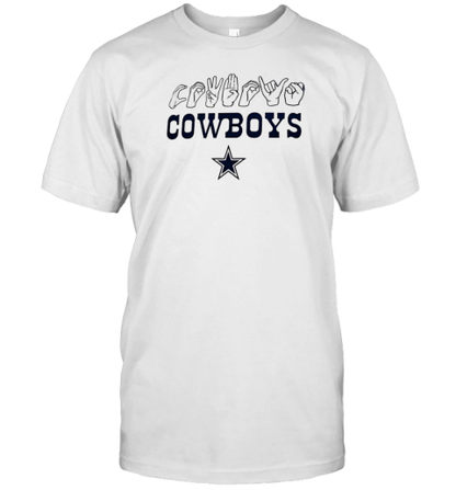 Dallas Cowboys Sign Language Hands T-Shirt