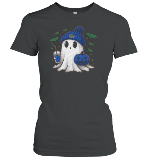 Halloween Florida Gators Ncaa Football Fan Ghost With Pumpkin T-Shirt