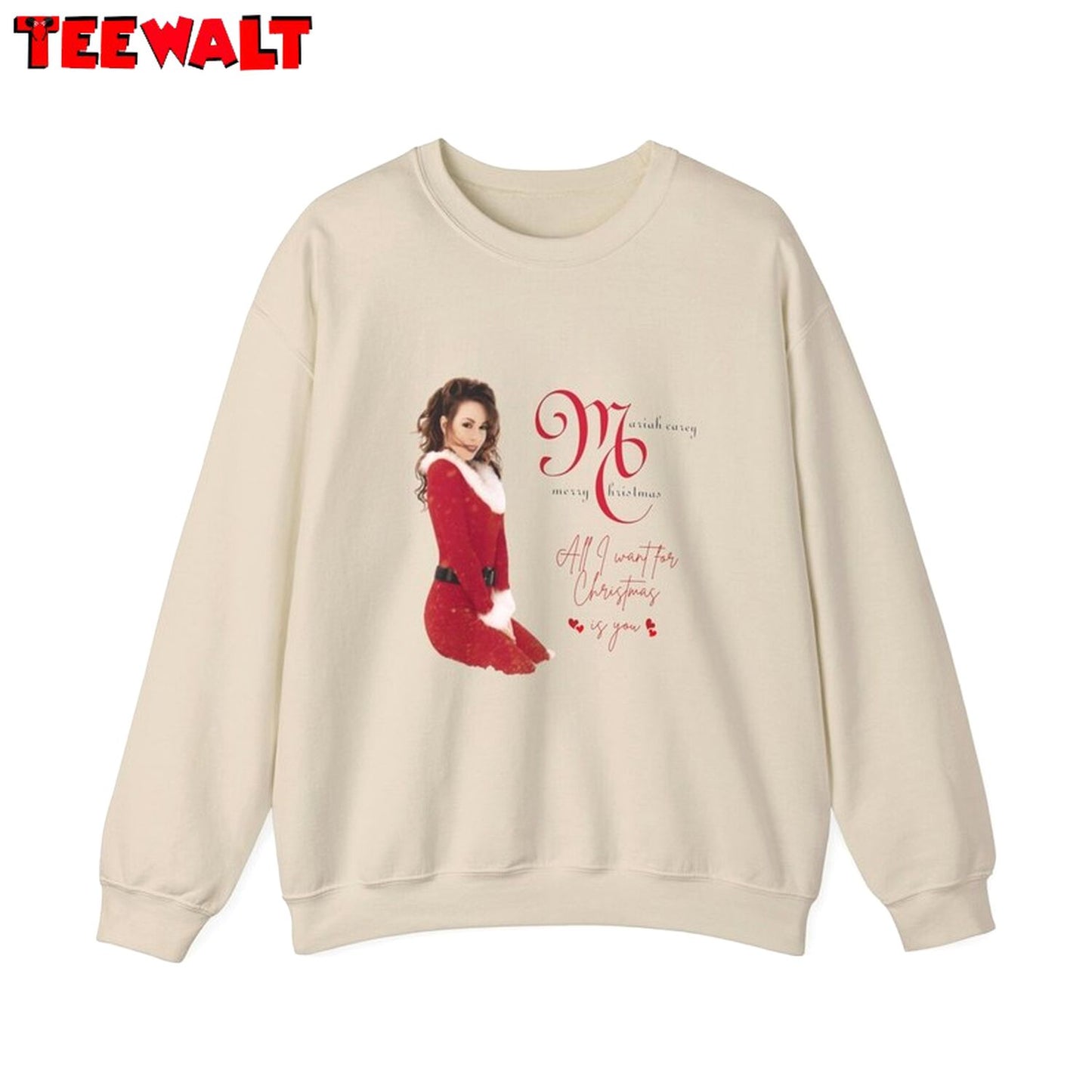 1ariah Carey Christmas Sweatshirt, Xmas Hoodie, Long Sleeve Cotton, Tee, Merch