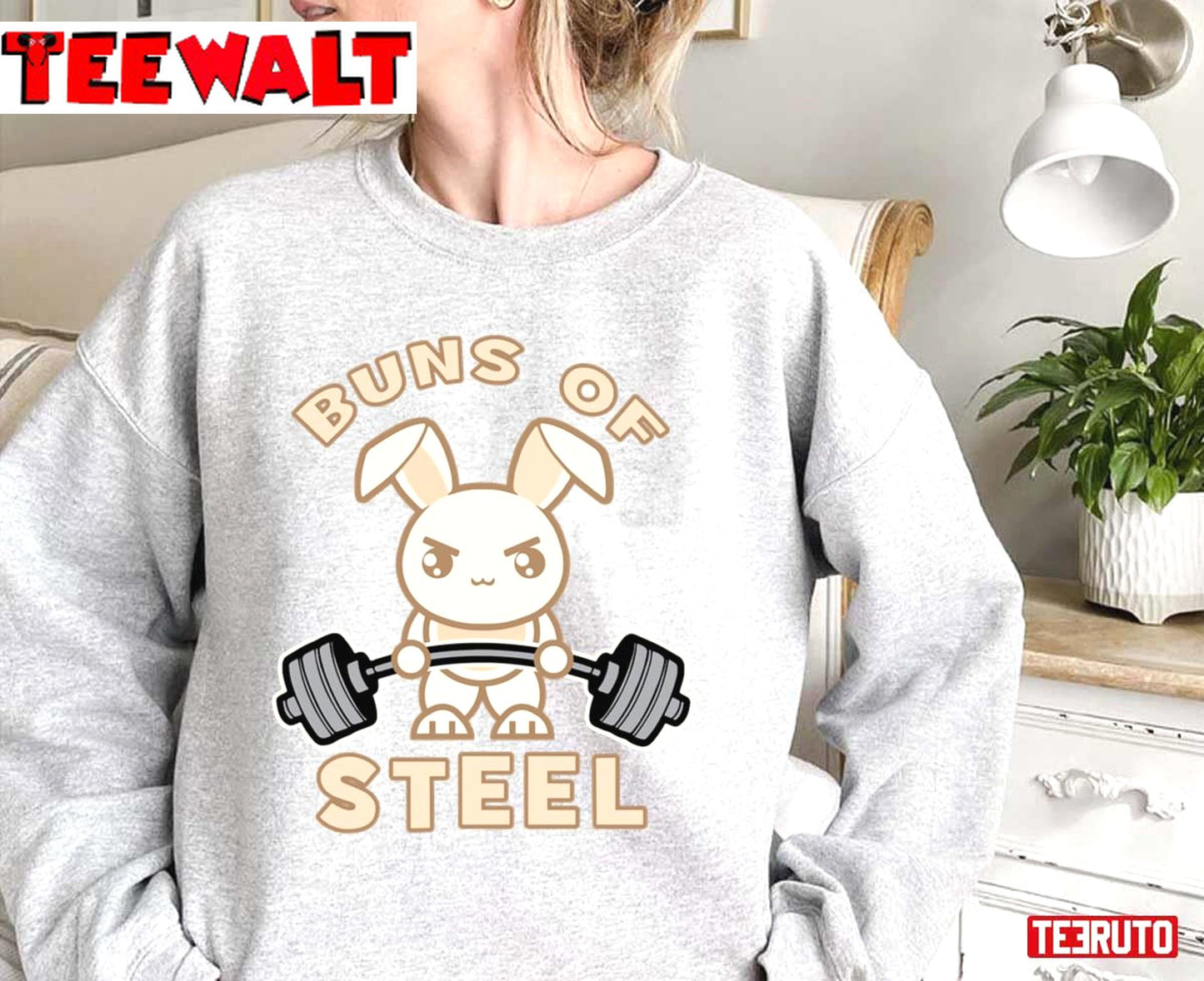 Buns Of Steel Deadlift Bunny Unisex Sweatshirt