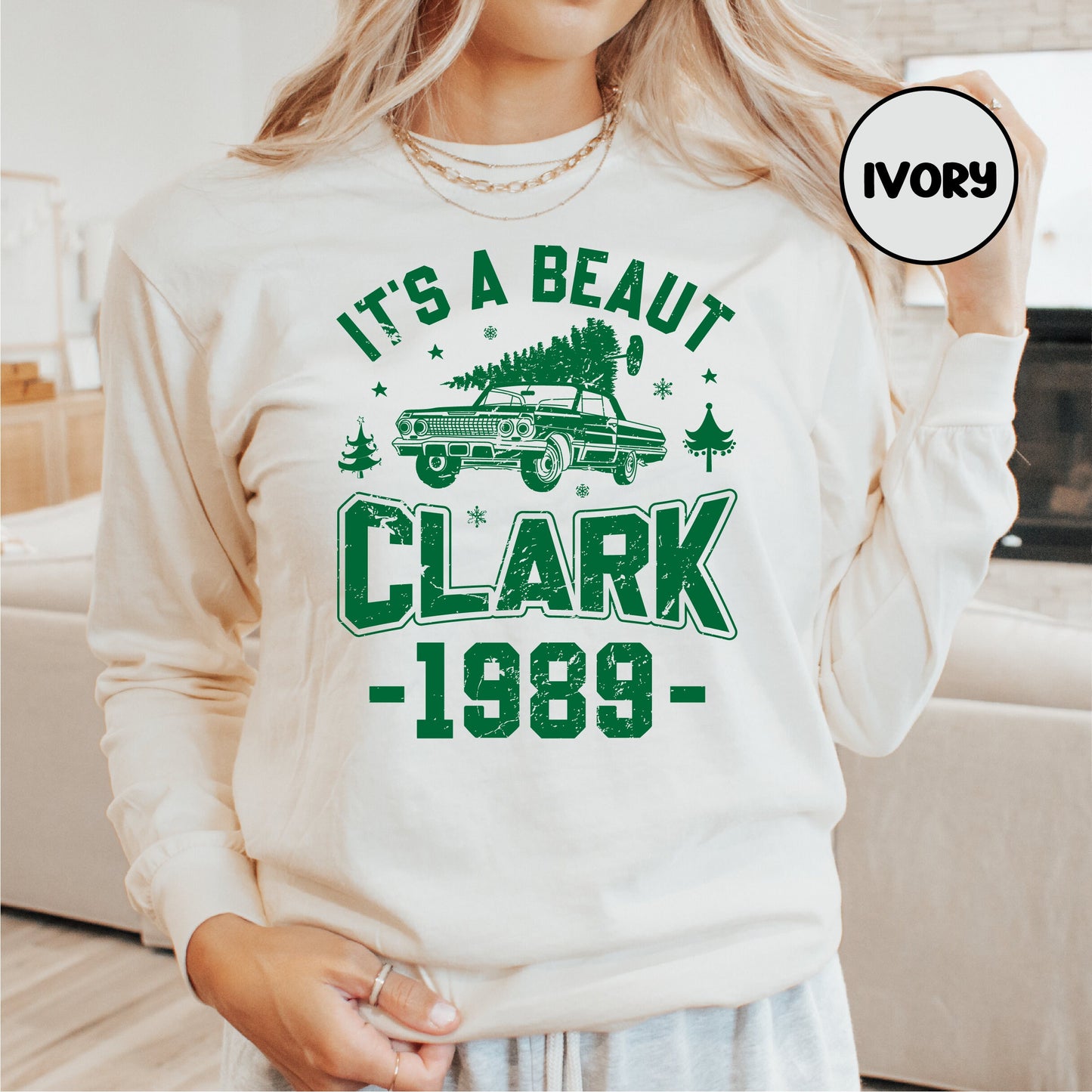 Beaut Clark Long Sleeve Shirt - Funny Griswold Christmas Tee