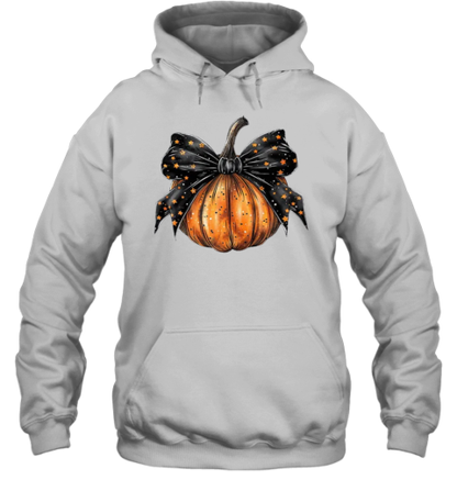 Coquette Stars Bow Pumpkin Teacher T-Shirt