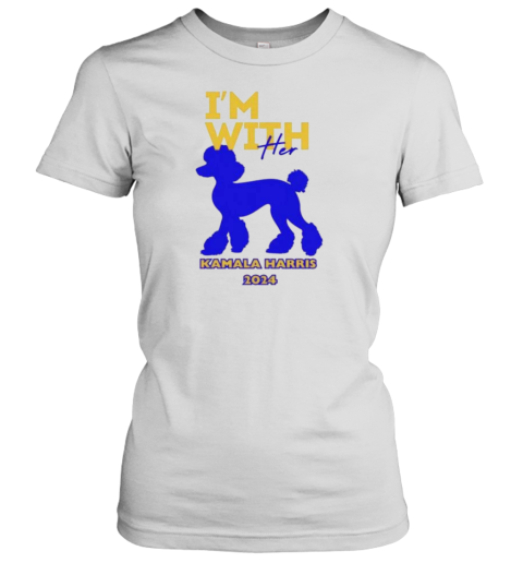 I&#39M With Her Kamala Harris 2024 Poodle Breed Dog T-Shirt