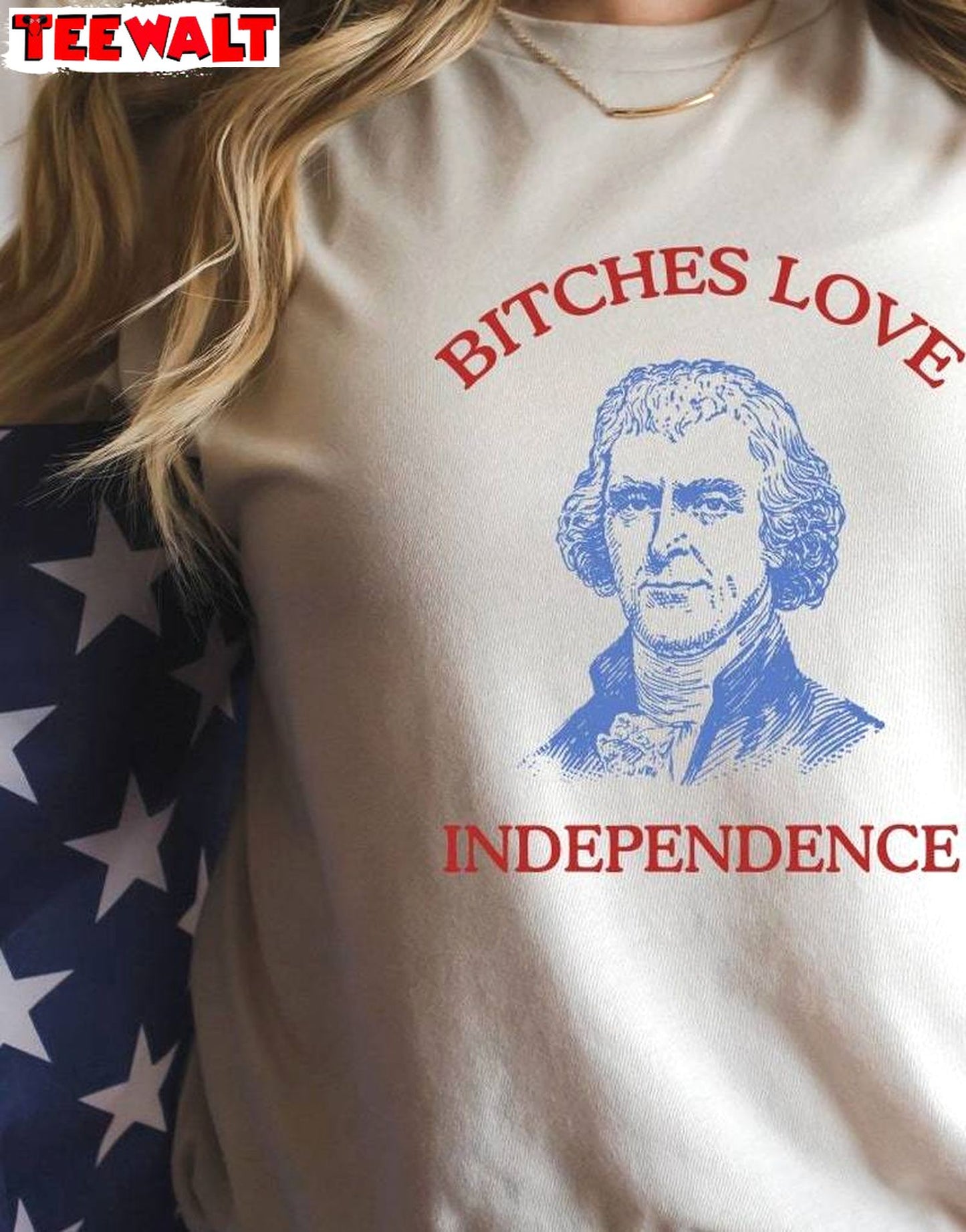 Funny 4th Of July Unisex Hoodie, Groovy Bitches Love Independence