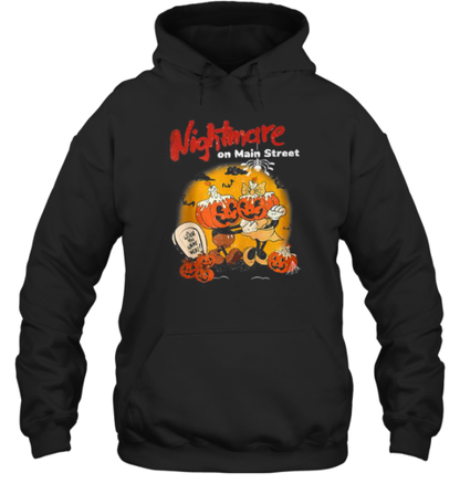 Halloween Pumpkin Mainstreet Vintage On Head Nightmare T-Shirt