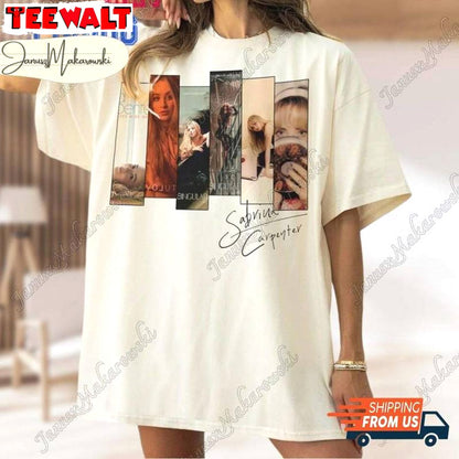 Sabrina Carpenter Comfort Shirt, Must Have Espresso Album Short Sleeve Crewneck