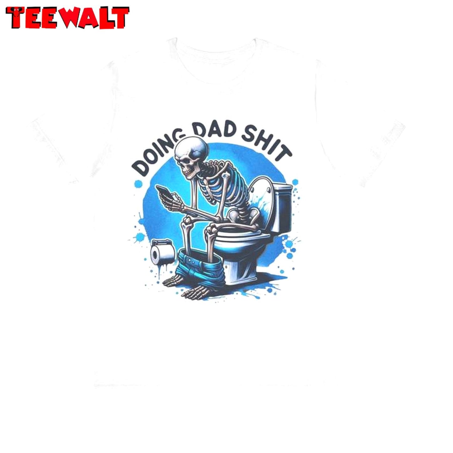 Comfort Doing Dad Shit Shirt, Retro Dad Always In The Bathroom Crewneck Long Sleeve