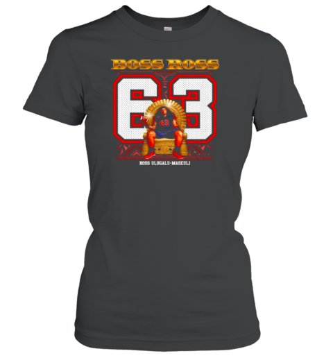 Boss Ross Number 63 Ross Ulugalu Maseuli San Diego State Aztecs Football T-Shirt