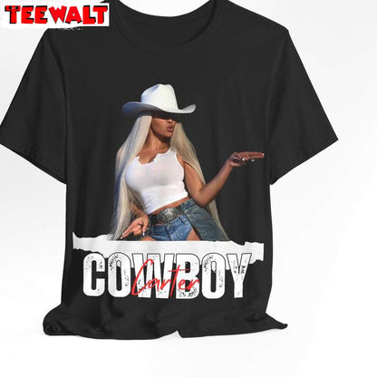 Cowboy Carter Inspirational Shirt, Modern Cowboy Short Sleeve Long Sleeve