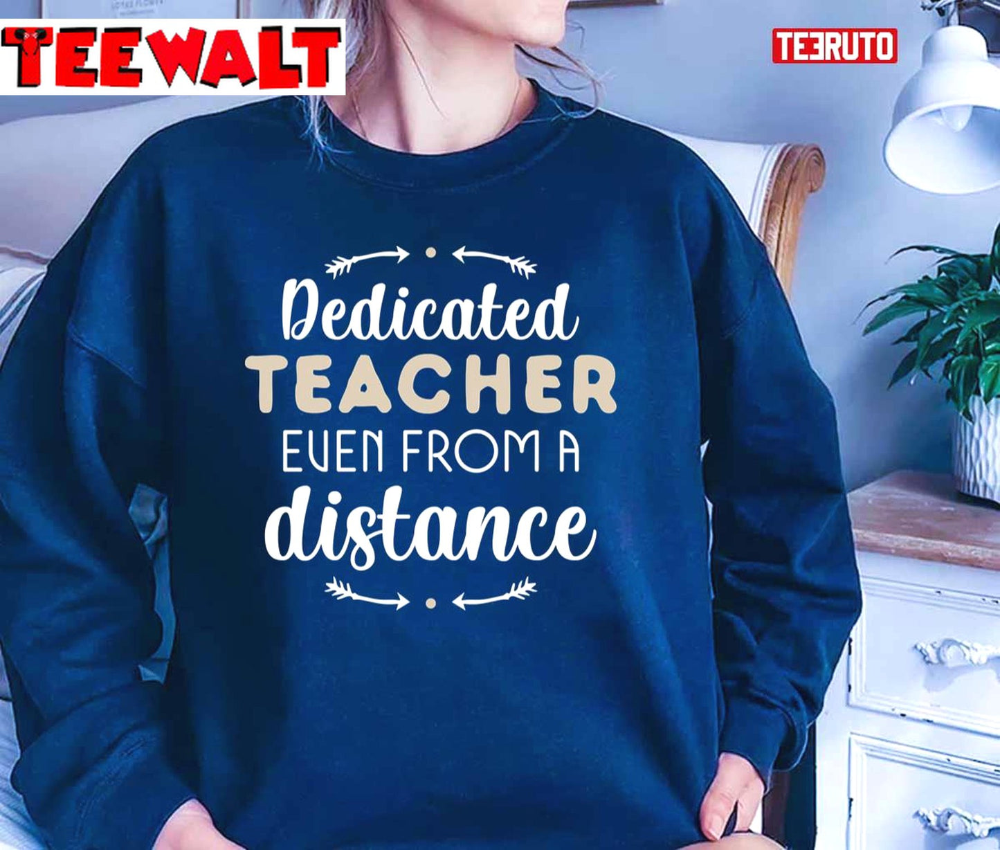 Dedicated Teacher Even From A Distance Funny Quarantine Quotes Unisex T-Shirt