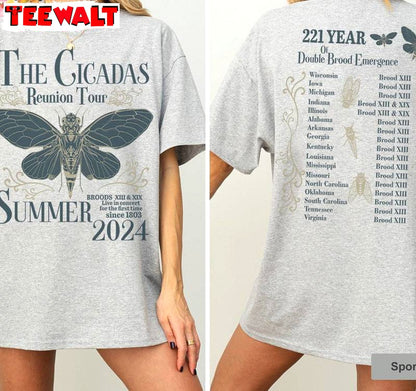 Groovy Cicada Comeback Tour Shirt, Neutral Year Of Cicada Emergence Sweater