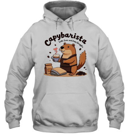 Capybarista Latte Love And Capy Snuggles T-Shirt