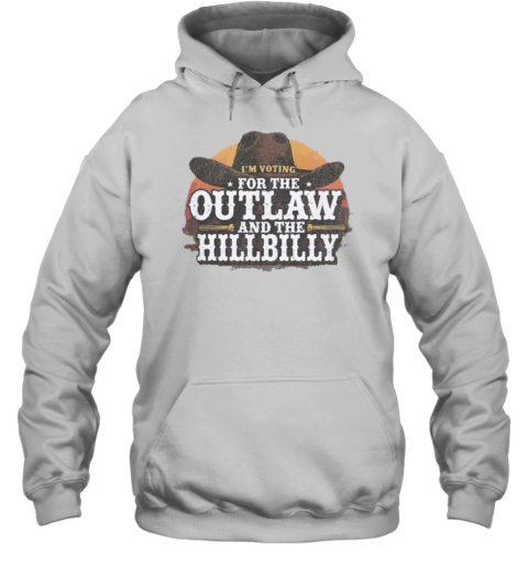 Cowboy I'M Voting For The Outlaw And The Hillbilly Trump Vance 2024 T-Shirt