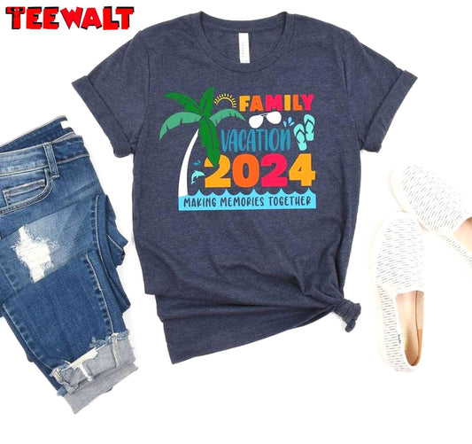 Fantastic Family Vacation 2024 Sweatshirt , Trendy Family Holiday Shirt Crewneck