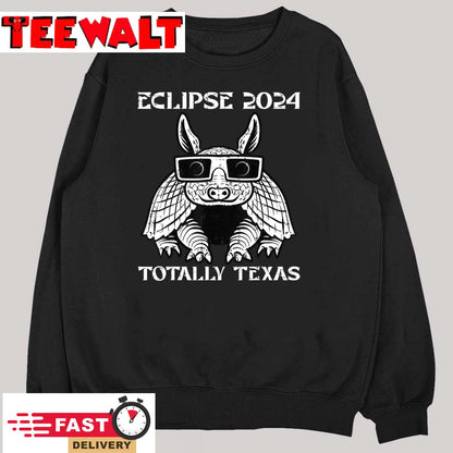 Solar Eclipse 2024 Totality Texas Armadillo Men Women Kids T-Shirt