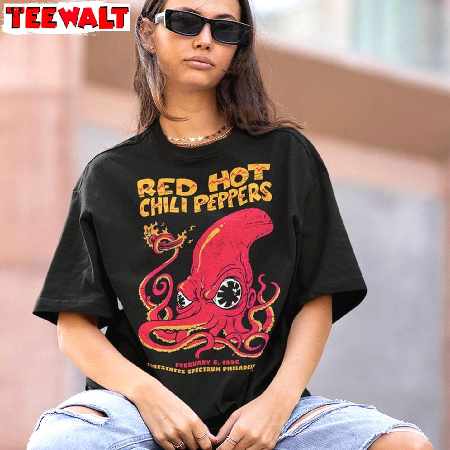 Makes A Great Unisex Hoodie, Cool Design Red Hot Silly Peppers Shirt