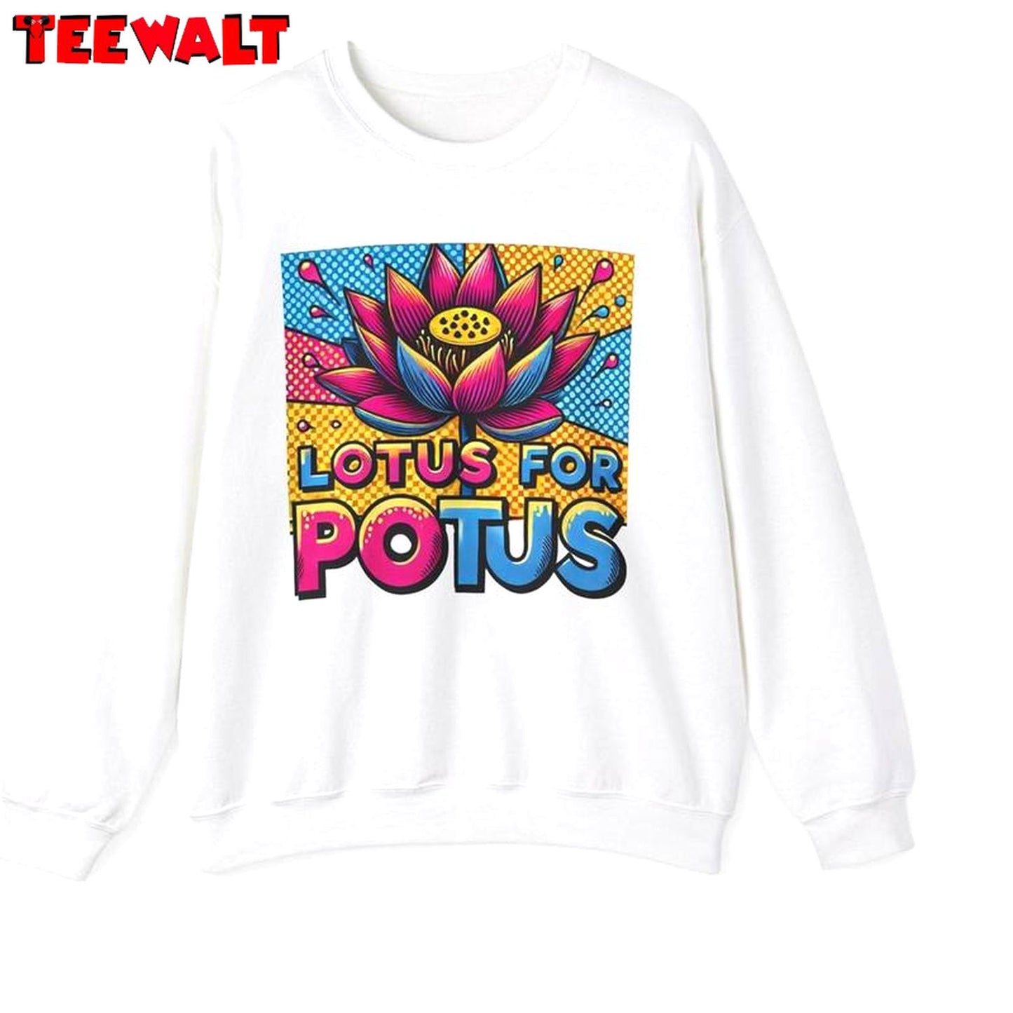 Kamala Harris Lotus For Pocus Shirt, Election 2024 Long Sleeve Hoodie