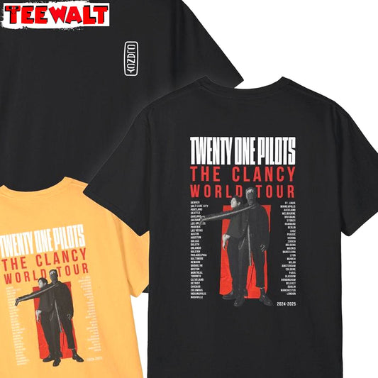 Twenty One Pilots Shirt, Clancy World Tour Crewneck Sweatshirt T-shirt