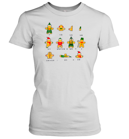 Learn Math With The Gingerbread Man Teacher T-Shirt