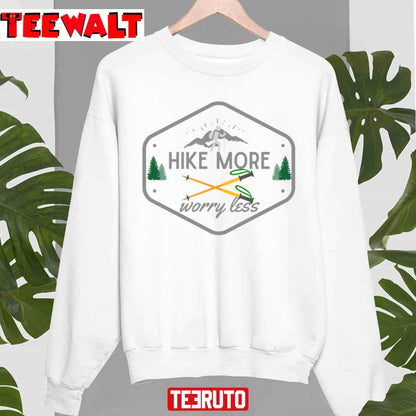 Hike More Worry Less Vintage Unisex Hoodie