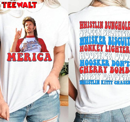 Groovy Joe Dirt 4th Of July Shirt, Awesome Merica Short Sleeve Crewneck