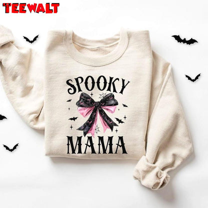 Funny Halloween Moms Sweatshirt , Must Have Spooky Mama Shirt Unisex Hoodie