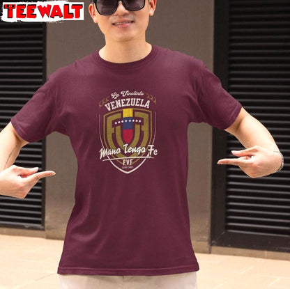 Cool Design Mango Tango Fe Shirt, Vinotinto Logo Crewneck Long Sleeve