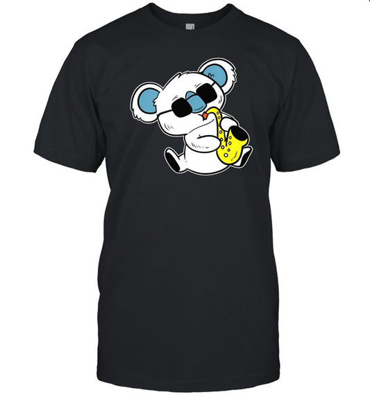 Sonitchka2 Koala Playing Saxophone Band Member Shirt