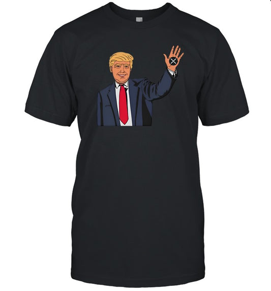 Zach Rector Wearing Trump Xrp Shirt