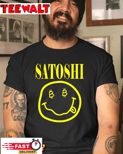 Satoshi Yellow Smile Face Premium T-Shirt