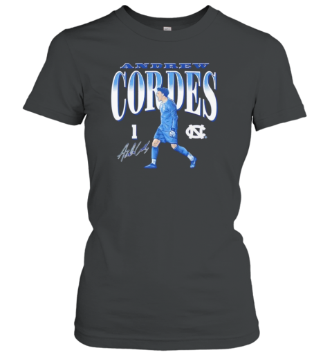 North Carolina Soccer Andrew Cordes #1 signature cartoon T-Shirt