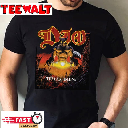 Dio Last In Line Tour Heavy Metal Rock Band Concert T Shirt