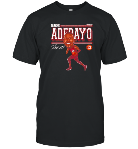 Bam Adebayo Miami Heat caricature player signature T-Shirt