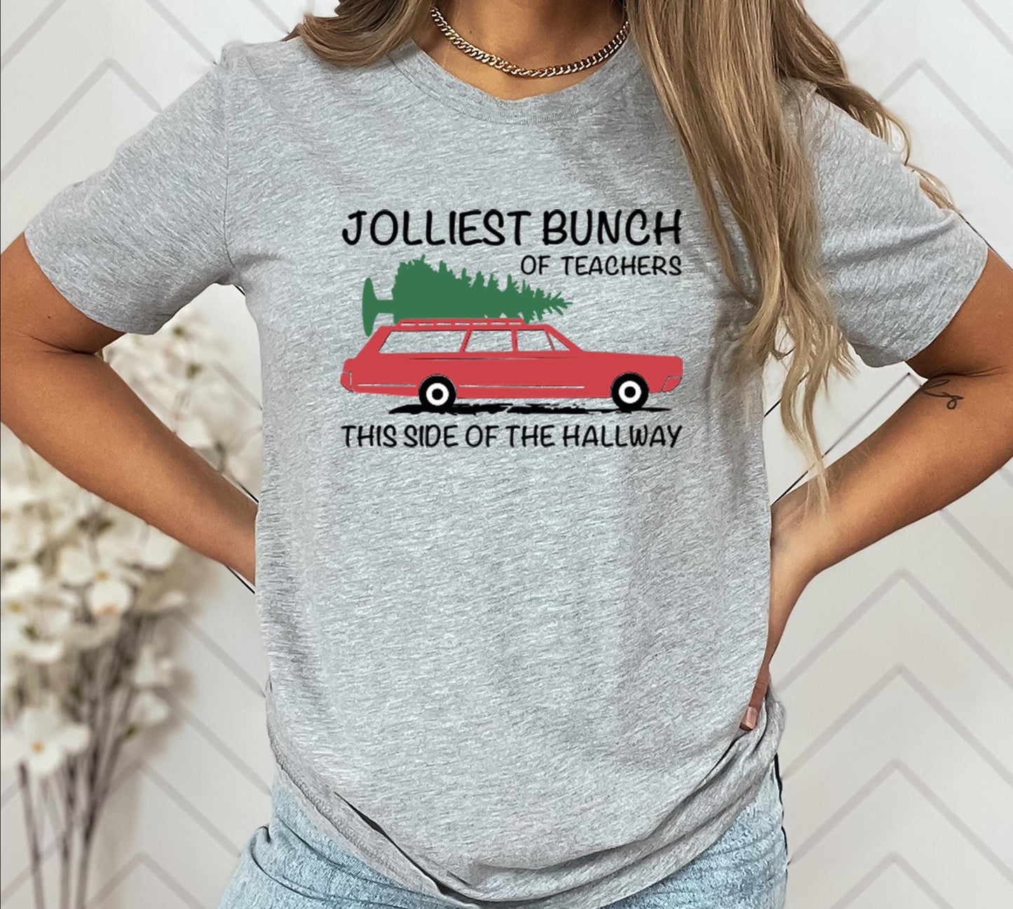 Jolliest Bunch Of Teachers Shirt For Group Holiday Fun