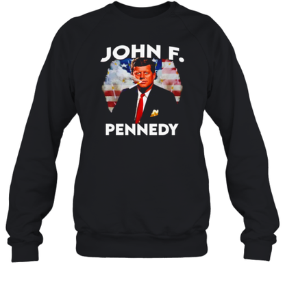 John F. Pennedy President USA Flag 2024 T-Shirt