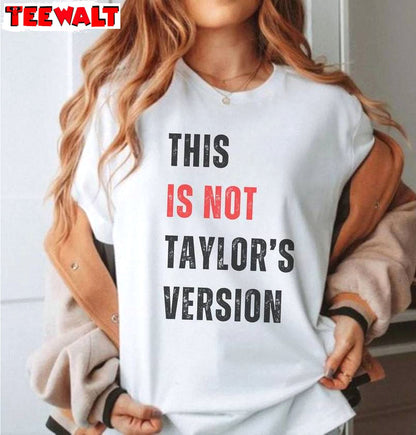 Comfort This Is Not Taylors Version Shirt, Funny Eras Paris T Shirt Unisex Hoodie