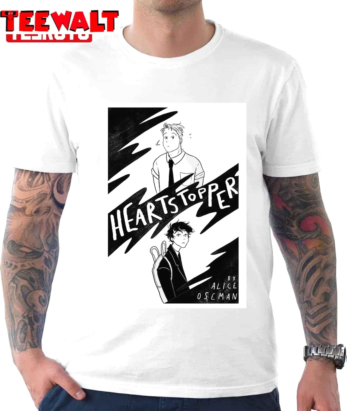 Heartstopper Black And White Unisex T-Shirt