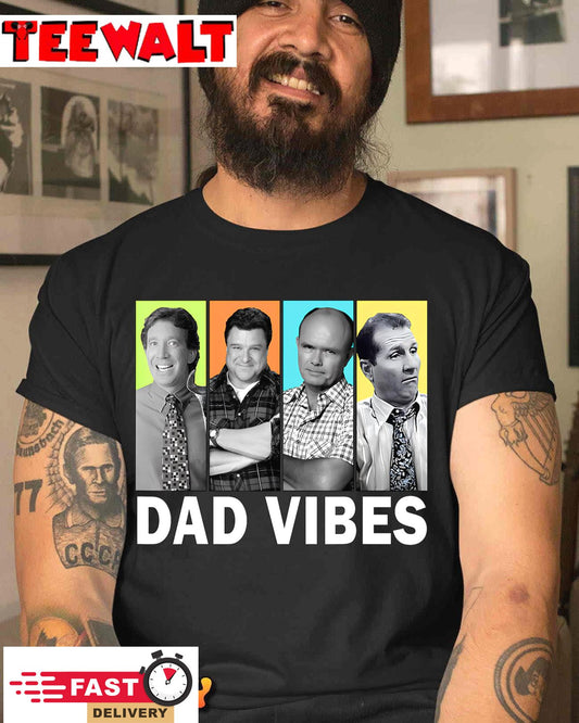 Retro Dad 90’s Vibes Vintage Father's Day Iconics Dad Men T-Shirt