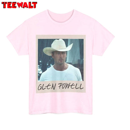 Hot Glen Powell Shirt, Cowboy Retro Unisex T Shirt Unisex Hoodie